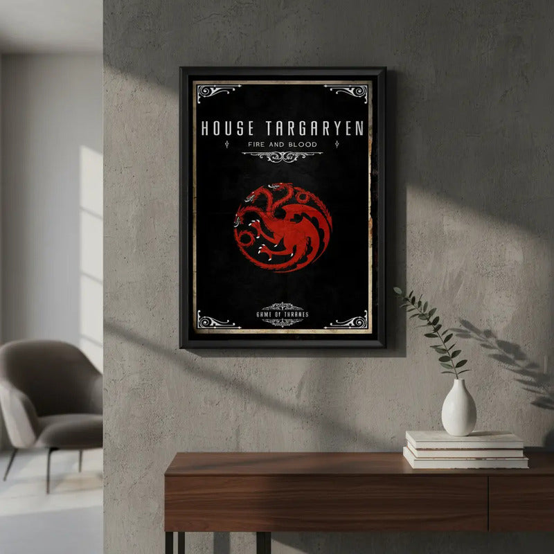 Cuadro Casas De Game Of Thrones Juego De Tronos Decoracion