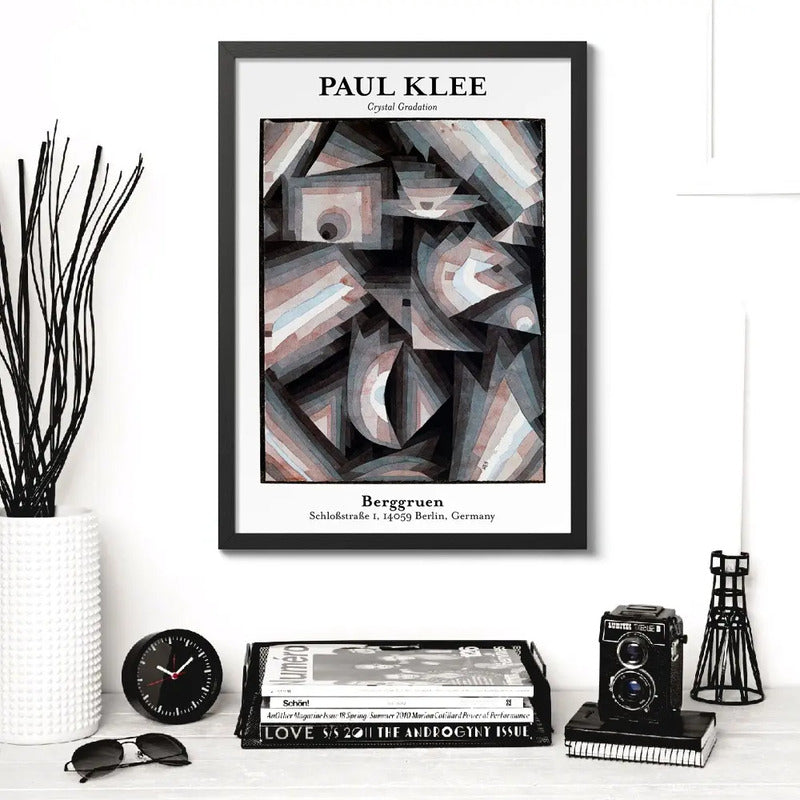 Cuadro Paul Klee Arte Obras Pintor Exposición Decoracion Crystal Gradation Marco Negro