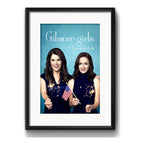 Cuadro Las Chicas Gilmore Girls Serie Decoracion C/ Paspartú Marco Negro