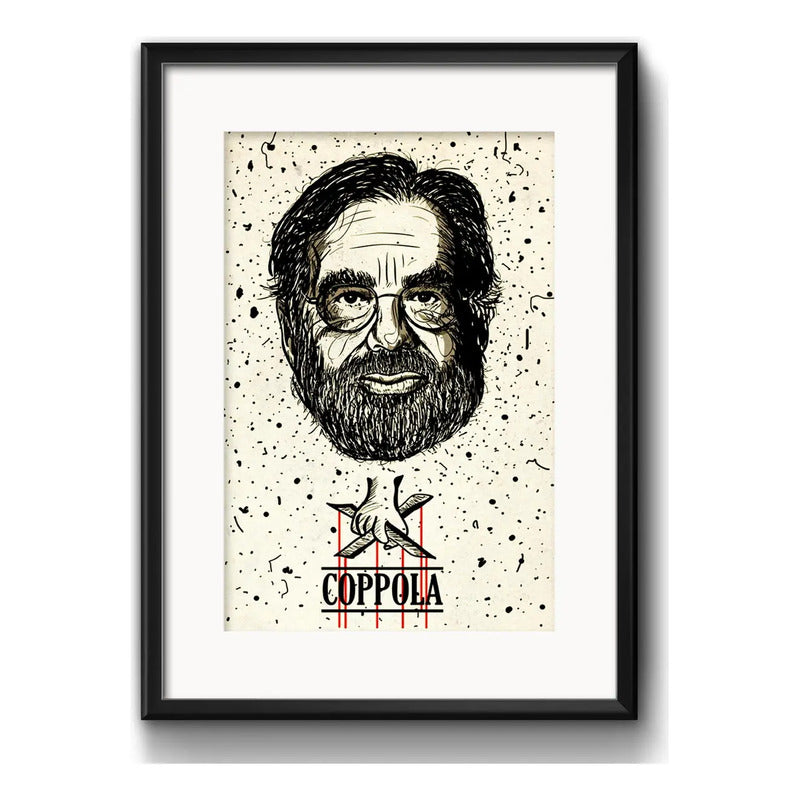 Cuadro Francis Ford Coppola Director Peliculas Con Paspartú Marco Negro