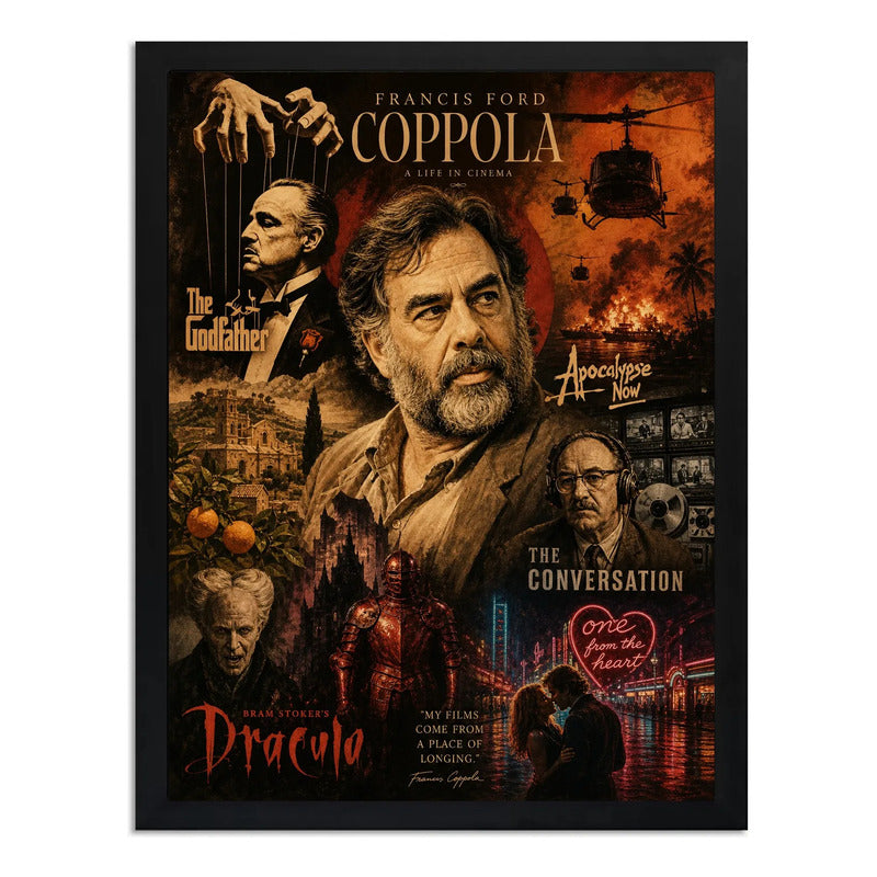 Cuadro Francis Ford Coppola Director Peliculas Icónicas Marco Negro