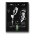 Cuadro The X-files Los Archivos X Serie Tv Arte Retro Brs2 Marco Negro