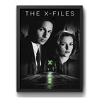 Cuadro The X-files Los Archivos X Serie Tv Arte Retro Brs2 Marco Negro