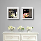 Set 2 Cuadros Batman Baño Superhéroe Comics Arte Decoracion