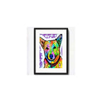 Cuadro Perro Pop Art Todas Las Razas Decoracion Con Paspartú