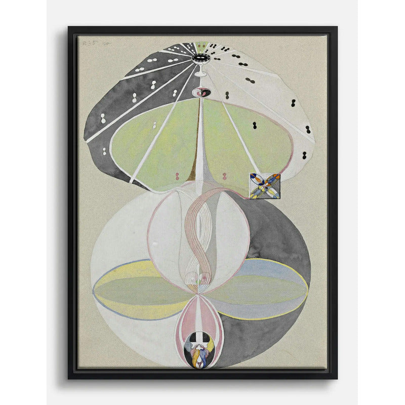Cuadro Dormitorio Living Hilma Af Klint Árbol Conocimiento 5 Marco Negro