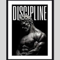 Cuadro Discipline Coach Personal Motivacional Art Decoracion Marco Negro