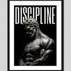 Cuadro Discipline Coach Personal Motivacional Art Decoracion Marco Negro