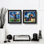 Set 2 Cuadros Perro Van Gogh Dachshund Pet Arte Decoracion