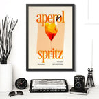 Cuadro Aperol Arte Cocktail Drink Bar Pub Cocina Decoracion Aperol Spritz 2 Marco Negro