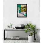 Cuadro Cocina Living Odio El Té Inglés Mate Retro Arte Marco Negro