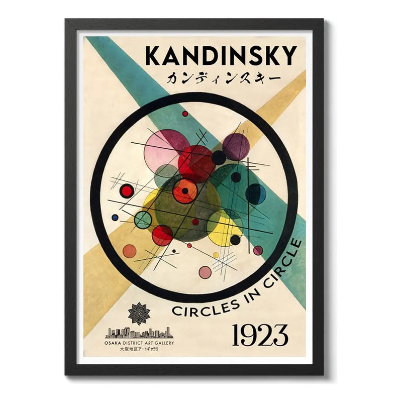 Cuadro Kandinsky Circles Osaka 1923 Exposicion Galeria Arte Marco Negro