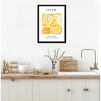 Cuadro Quesos Cheese Kitchen Art Cocina Living Vino Bar Marco Negro
