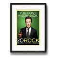 Cuadro 30 Rock Serie Tv You Don't Know Jack Con Paspartú Marco Negro