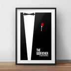 Cuadro The Godfather Minimalista El Padrino Con Paspartú Marco Negro