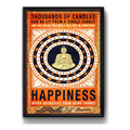 Cuadro Meditacion Buda Happiness Pop Art Zen Yoga Decoracion