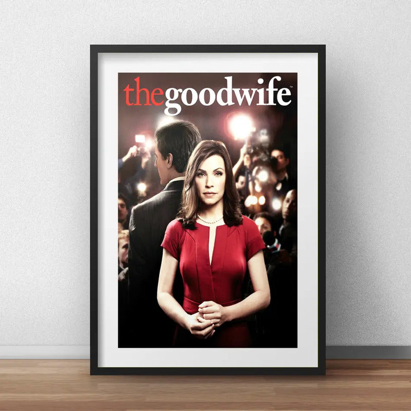 Cuadro The Good Wife La Buena Esposa Serie Con Paspartú Marco Negro