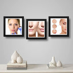 Set 3 Cuadros Estetica Plastica Clinica Decoración Salon