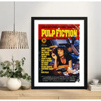 Cuadro Pulp Fiction Tiempos Violentos Pelicula Tarantino Marco Negro