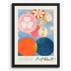Cuadro Dormitorio Living Hilma Klint Infancia N.5 Signature Marco Negro