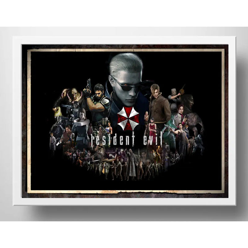 Cuadro Resident Evil Game Playstation Juego Decoracion Geek
