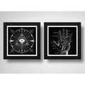 Set 2 Cuadros Esotérico Astral Zen Quiromancia Astrólogo Art