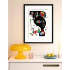 Cuadro Joan Miró 42 Rue Blomet Arte Abstracto Con Paspartú Marco Negro