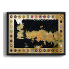 Cuadro Mapa Game Of Thrones Medieval Série Tv Decoracion