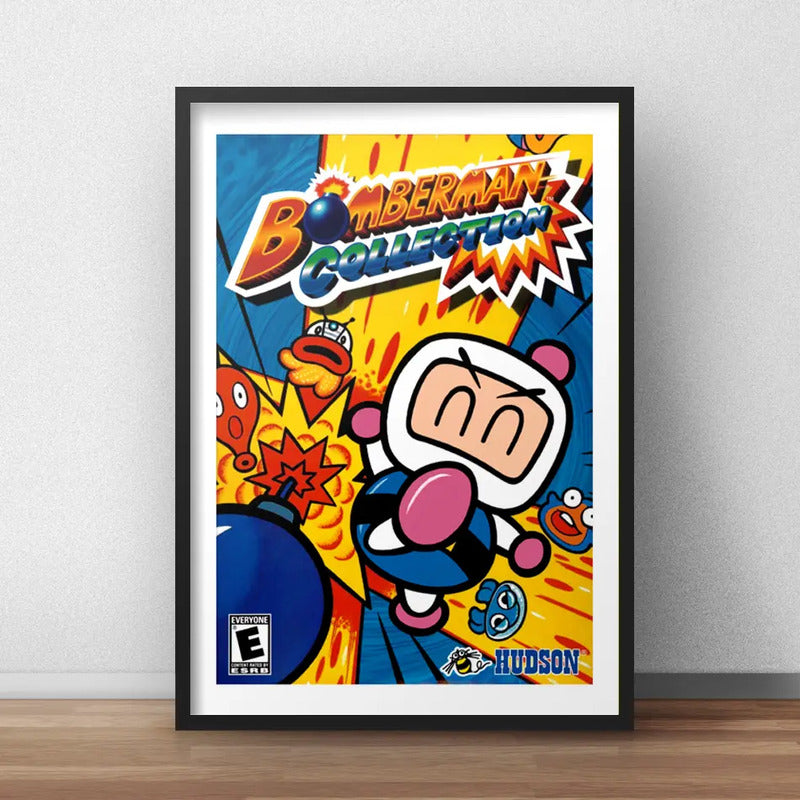 Cuadro Bomberman Game Videojuego Nintendo Decoracion Geek