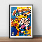 Cuadro Bomberman Game Videojuego Nintendo Decoracion Geek