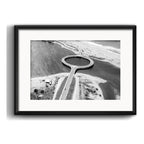 Cuadro Punta Del Este Fotos En Blanco Y Negro Con Paspartú Puente De La Laguna Garzón Con Marco Negro