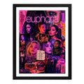 Cuadro Euphoria Personajes Série Tv Cassie Sydney Sweeney Marco Negro