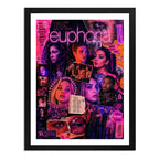 Cuadro Euphoria Personajes Série Tv Cassie Sydney Sweeney Marco Negro