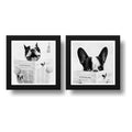 Set 2 Cuadros Perro Baño Mascota Diario Decoracion Pet Brs07