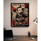 Cuadro Errico Malatesta Retro Escritor Anarquista Italiano Marco Negro