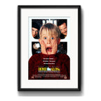 Cuadro Mi Pobre Angelito Home Alone Pelicula Con Paspartú Marco Negro