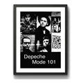 Cuadro Depeche Mode 101 Concierto Rock Pop En Blanco Y Negro Marco Negro