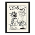 Cuadro Tom Y Jerry Tostada Cocina Hanna Barbera Dibujo Tv Marco Negro