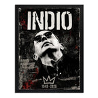 Cuadro Indio Solari Eterno Los Redondos Homenaje Rock Brs2 Marco Negro
