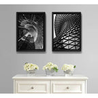 Set 2 Cuadros Arquitectura Moderna Edificio Arte Decoracion