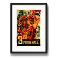 Cuadro 3 From Hell Rob Zombie Pelicula Terror Con Paspartú Marco Negro