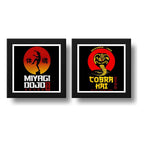 Set 2 Cuadros Cobra Kai Serie Karate Kid Miyagi Gym Decora