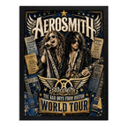 Cuadro Aerosmith Bad Boys From Boston Steven Tyler Rock Arte Marco Negro