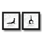 Set 2 Cuadros Pilates Gym Musculacion Gimnasio B2 Decoracion