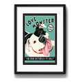 Cuadro Pitbull Retro Vintage Frase Perro Pet Con Paspartú Marco Negro