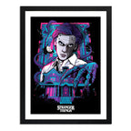 Cuadro Stranger Things Vecna Luminiscente Serie Tv Arte Marco Negro