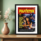 Cuadro Pulp Fiction Tiempos Violentos Pelicula Tarantino Marco Negro