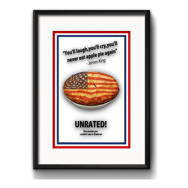 Cuadro American Pie Frases Pelicula Decoracion Con Paspartú Marco Negro