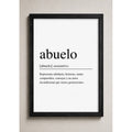 Cuadro Living Dormitorio Definicion Significado Abuelo Marco Negro