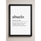 Cuadro Living Dormitorio Definicion Significado Abuelo Marco Negro